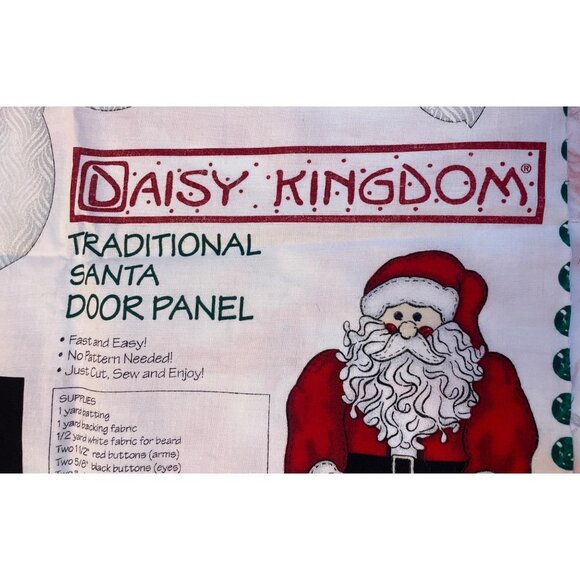 Vintage 1990s Daisy Kingdom Traditional Santa Door Panel Cut and Sew 3769 40 Inc - Picture 2 of 7